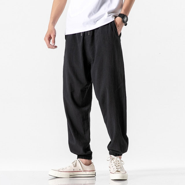 TEEK - Pocketed Streetwear Casual Cuff Pants PANTS theteekdotcom XL Black 2 