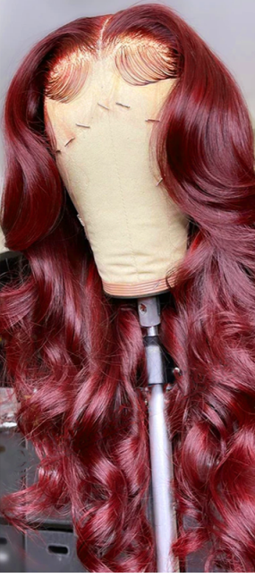 TEEK - Deep Burgundy Babe Wig | Various Styles HAIR theteekdotcom #99J 16inches 150 Density 13x4