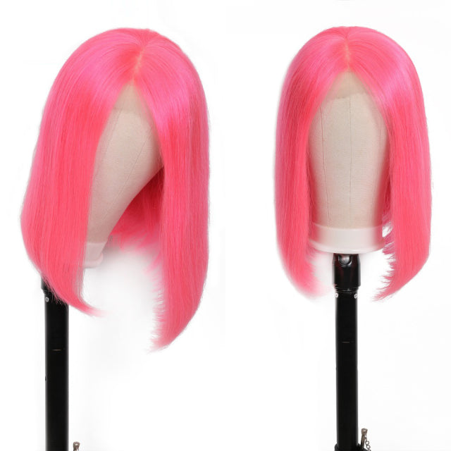 TEEK - Be Bomb Straight Smooth Wig | Various Colors HAIR theteekdotcom pink 10inchs 180 Density 4x4 wig