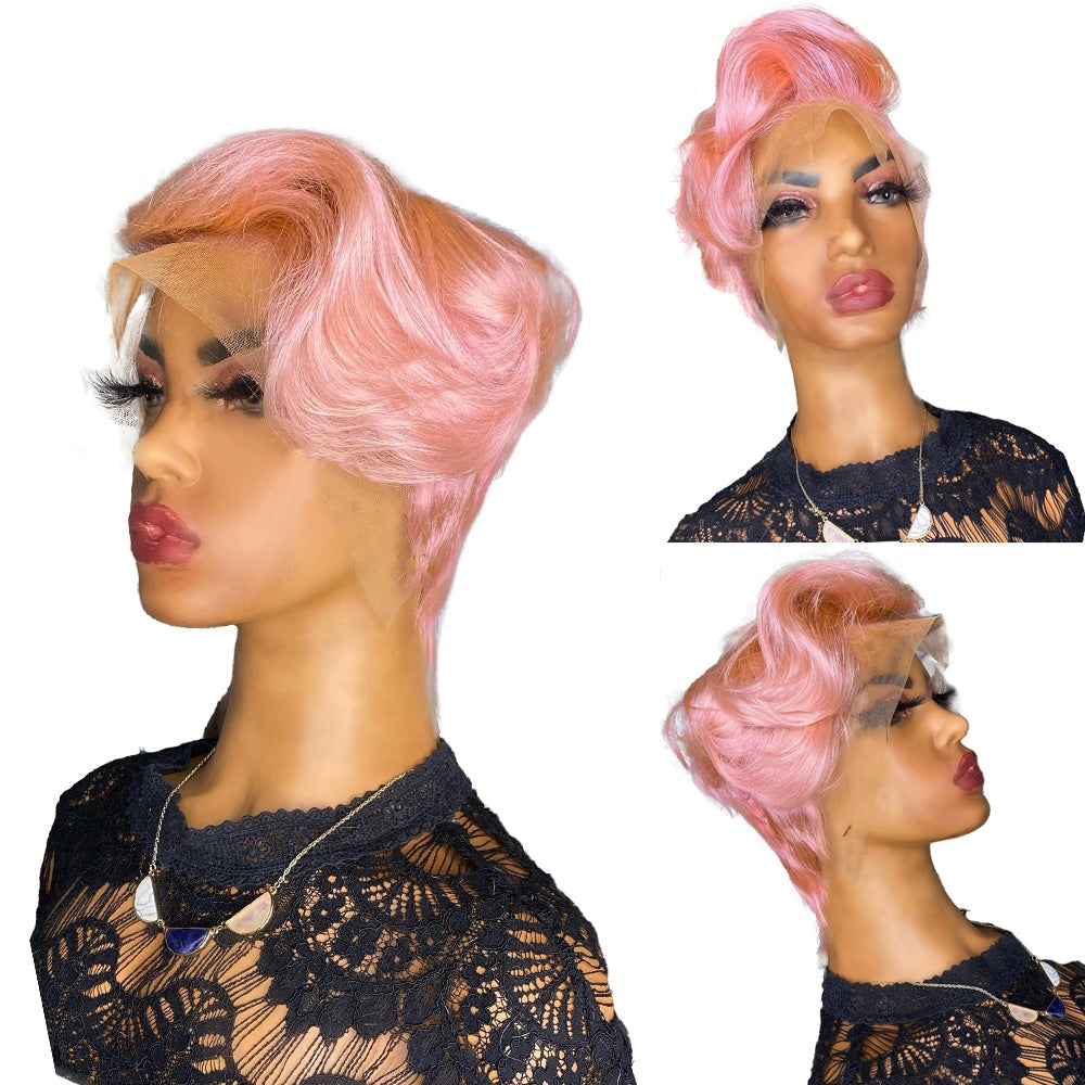 TEEK - Pink Purpose Pixie Wig HAIR theteekdotcom   