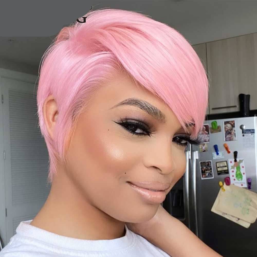 TEEK - Pink Purpose Pixie Wig HAIR theteekdotcom   