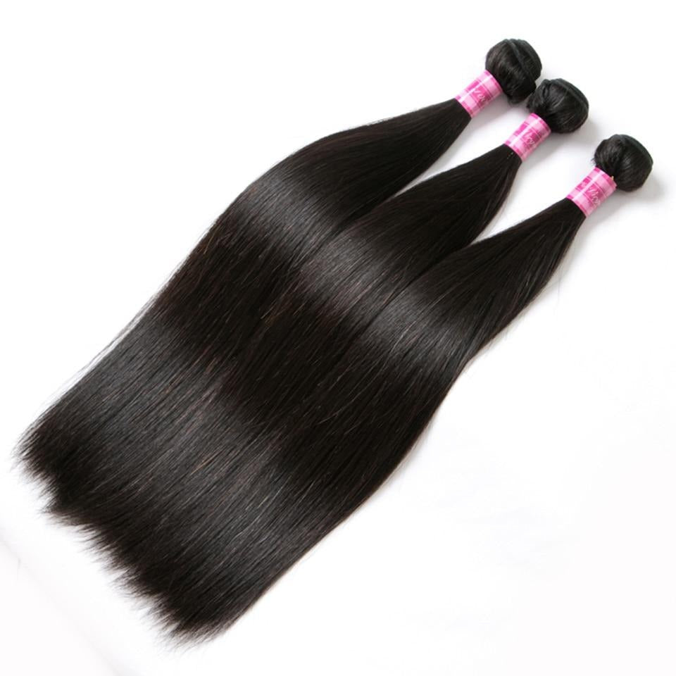TEEK - Straight Frontal & Bundles HAIR theteekdotcom 18 20 22 & Closure14  