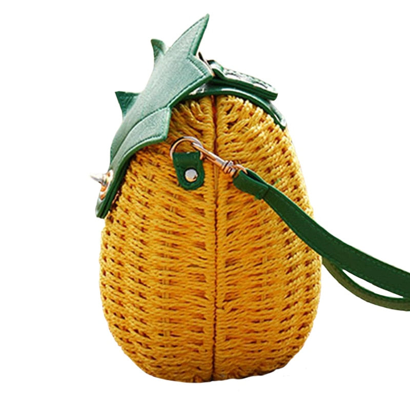 TEEK - Straw Pineapple Purse BAG theteekdotcom   